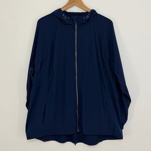 CJ  Banks Women's Lightweight Hooded Windbreaker Jacket Size 2X